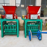 Machine à fabriquer des blocs creux QT4-35, moteur hydraulique, pour briques en plastique et sable recyclé, avec moule et garantie de 5 ans