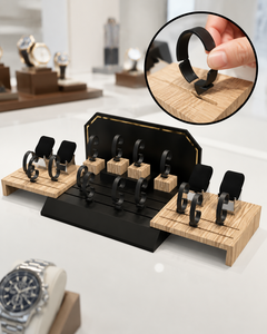 Custom Modern Transparent Acrylic for Freestanding Watch Display <b>Stand</b> Easy Assembly for Retail Countertop Use for Watches - Product Image 2