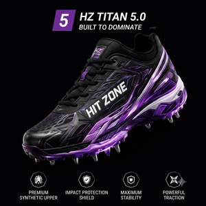 รองเท้าคริกเก็ต HIT ZONE รุ่น Advanced ระบายอากาศได้ดี น้ำหนักเบา ทนทาน เย็บสองชั้น รองรับแรงกระแทกอย่างดีเยี่ยม มั่นคง นุ่มสบายยาวนาน - Product Image 2