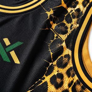 Conjunto de Uniforme de Baloncesto Personalizado para Hombre con Estampado de Leopardo, Jersey de Malla Sublimada, Pantalones Cortos, Ropa Deportiva de Equipo, Kit de Equipamiento para Juego, Venta OEM Profesional - Product Image 6