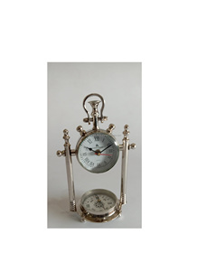 Industrial design metal table <b>clock</b> suitable for modern loft apartment office interior or <b>vintage</b> setups - Product Image 2