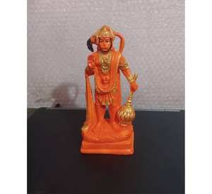 Murti tradicional de Ganpati en pose de meditación sentado para el templo del hogar - Uso espiritual artístico y ecológico para pooja - Product Image 2