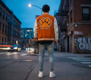 Veste universitaire personnalisée 100% laine, streetwear, haute qualité, coupe-vent, veste d'hiver pour homme avec doublure en coton - Product Image 6