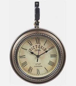 Vintage Traditional Quartz Analog Wall <b>Clock</b> Round Roman Numeral Decorative Timepiece for Living Room Cafe - Product Image 2