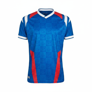 Maillot de football rétro respirant pour l'entraînement des équipes de club, tenue de sport pour hommes, maillot de football personnalisé rétro - Product Image 4