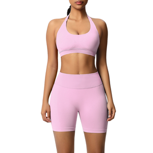 Ensemble de vêtements de sport pour la gym : soutien-gorge de sport et short moulant pour le yoga, tenue décontractée de fitness, ensembles de yoga - Product Image 5