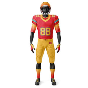 Uniformes Deportivos de Malla Sublimados Personalizados 2026, Nuevo Estilo, Elásticos y Transpirables, de Poliéster/Spandex, para Fútbol Americano - Product Image 6