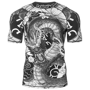 Custom Men Rash Guard <b>Compression</b> T <b>Shirt</b> Short Sleeve UV Protection Swim <b>Shirt</b> Quick Dry Bulk Supplier - Product Image 5