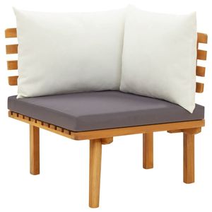 Ensemble de salon de jardin gris foncé et blanc - Product Image 6