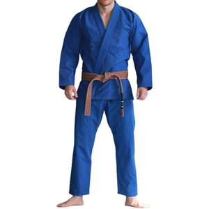 Kimono de BJJ Bleu Royal Série Compétition Professionnelle Approuvé IBJJF Tissage Perlé Lourd Équipement d'Arts Martiaux - Product Image 1