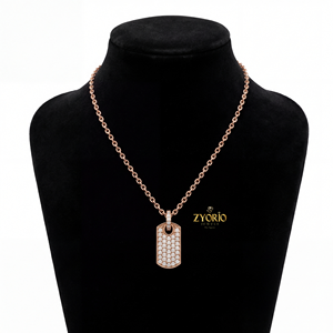 Collar con Colgante de Cadena de Eslabones Chapado en Oro de Plata de Ley con Diamantes Símbolo de la Eternidad para Mujer, Regalo de Lujo para Compromiso, Boda o Novia - Product Image 6