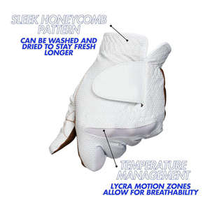 Guantes de Golf de Piel de Oveja Cabretta Personalizados OEM, Súper Suaves, Transpirables, Duraderos y Profesionales, en Oferta - Product Image 4