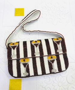 Handmade Beaded Shoulder <b>Bag</b> with Back Side Work | Premium Seed Bead Party Sling <b>Bag</b> for Women - Product Image 2