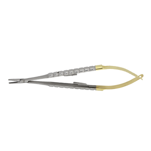 Porte-aiguille Castroviejo droit en carbure de tungstène, 14 cm, instrument chirurgical de précision en acier inoxydable, vente en gros - Product Image 5