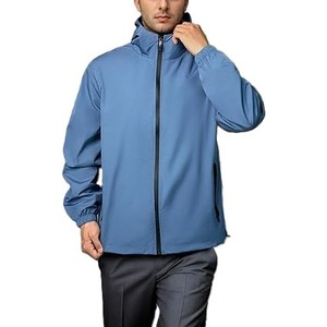 Veste coupe-vent homme personnalisable 2026, respirante, avec fermeture éclair, doublure hydrofuge, accepte le logo client, vêtements de sport OEM, imperméable - Product Image 4