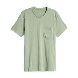 Camiseta Casual Lisa de Cuello Redondo para Hombre, Talla Grande, 100% Algodón - Product Image 6