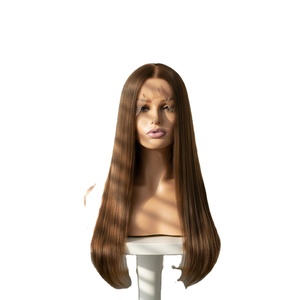 Venta de Fábrica: Cabello Humano Virgen Chino para Pelucas con Frente de Encaje, Base Transparente, Longitud Larga, Tamaños de Gorra Pequeños y Grandes, 150% de Densidad - Product Image 1