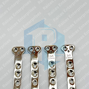 RAICES ENTERPRISES Placa de Bloqueo Ortopédica de 2.0mm, 2x5 Orificios, Acero Inoxidable, Certificación CE Clase II, Certificación ISO 13485, Veterinaria - Product Image 5