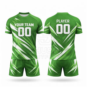 Tenues de sport bleues et blanches personnalisées avec ajustement flexible, tissu durable pour les matchs et les entraînements de haute intensité - Product Image 4