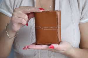 Super Thin Genuine Leather Trifold <b>Wallet</b> <b>Men</b> RFID Blocking Custom Logo Credit <b>Card</b> Pocket Holder Factory NTW-0076 - Product Image 2