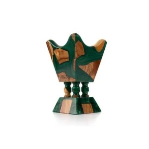 Quemador de incienso árabe Mubkhar hecho a mano de primera calidad con madera de ia y resina epoxi, soporte de incienso de lujo para Oud, Bakhoor, Hom - Product Image 2