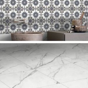 Azulejos de Pared Premium HG Golden Cracker 600x1200, Porcelana Esmaltada con Vetas Doradas de Gran Formato para Revestimiento de Paredes Interiores de Hoteles de Lujo - Product Image 4
