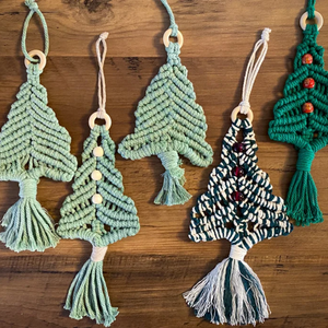 Ornement d'arbre de Noël en macramé fait à la main décor de Noël cadeau de remerciement en gros du Vietnam - Product Image 5