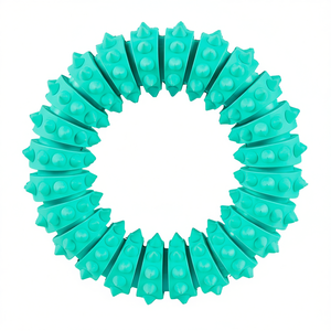 Denta Fun Ring Jouet à mâcher pour animaux de compagnie en caoutchouc naturel à la menthe 9 cm 12 cm - Product Image 2