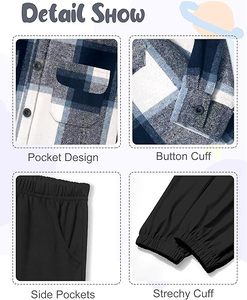 Léger mais chaud, parfait pour l'école, les jeux, les voyages, les tenues décontractées, coutures de qualité supérieure, tissu de qualité, long. - Product Image 4