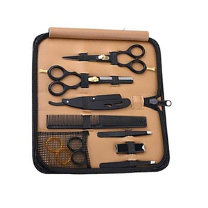Ensemble complet d'outils de barbier en acier inoxydable avec lames affûtées pour salon de coiffure, toilettage à domicile, usage professionnel - Product Image 6