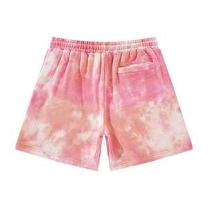 Shorts pour hommes en jersey 100% coton, décontractés, pour la gym, tie-dye, poids lourd, respirants, séchage rapide, imprimés - Product Image 3