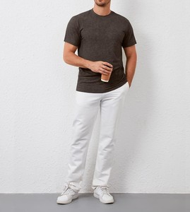 Camiseta de Algodón Premium para Hombre, Venta al por Mayor, Personalizable, Cuello Redondo, Manga Corta, Corte Holgado, Estilo Urbano, Prenda Lisa - Product Image 4