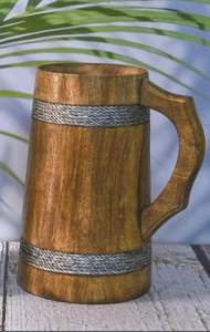 Tasses en bois élégantes au design poli lisse et au look traditionnel, parfaites pour servir des boissons chaudes lors de réunions de famille - Product Image 5