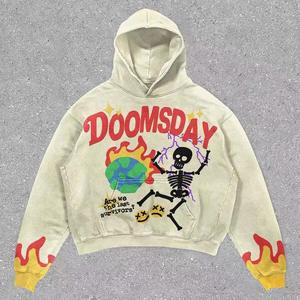 Sudadera con Capucha para Hombre, Estilo Urbano, Personalizada, de Poliéster/Algodón, Ecológica, con Hombros Caídos, Impresión Digital DGT, de Alta Calidad - Product Image 2