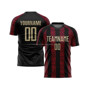 Sublimation <b>Soccer</b> Jersey Thai Quality with Custom Player name and number 100% Polyester Quick Dry Breathable Football Jersey - Product Image 1