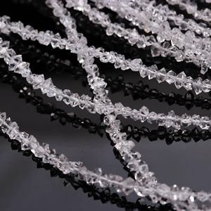 ลูกปัดเพชรเฮอร์คิเมอร์เกรด AAA แบบไม่เจียระไน ลูกปัดเพชรดิบธรรมชาติ ลูกปัดควอตซ์เพชรเฮอร์คิเมอร์ ขนาด 3-4 มม. สำหรับทำเครื่องประดับ - Product Image 2