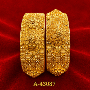 Traditional Trendy Women's Gold Plated Zinc Alloy Zircon <b>Engraved</b> <b>Bangles</b> | Indian Wedding Party Fashion Jewelry Third Party - Product Image 6
