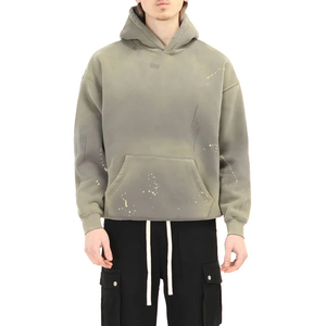 Sudadera con Capucha Personalizada con Efecto Desgastado para Hombre, Ropa Masculina, Sudadera con Capucha Oversize de Moda Desgastada, Ropa Urbana para Hombre - Product Image 1