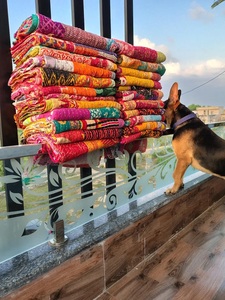 Wholesale Handmade Indian Vintage Kantha <b>Quilt</b> Blanket Reversible Cotton Bedspread Assorted Bohemian Patchwork Throw <b>Bedding</b> Hom - Product Image 2