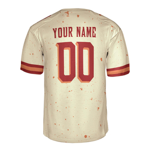 ผู้ผลิต OEM เสื้อฟุตบอลอเมริกันแบบใหม่ ออกแบบเองได้ตามต้องการ เสื้อฟุตบอลอเมริกันโพลีเอสเตอร์ 100% ออกแบบตามสั่ง - Product Image 4