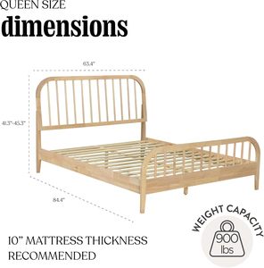 Natural Wood <b>Bed</b> <b>Frame</b> | Contemporary Hotel Furniture | OEM Available - Product Image 3