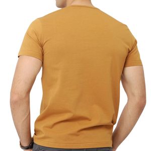 เสื้อยืดคอกลมสีพื้นสำหรับผู้ชาย แขนสั้น สวมใส่สบาย แฟชั่นเรียบง่าย เหมาะสำหรับฤดูร้อน - Product Image 4