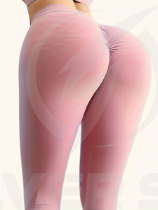 Leggings de sport personnalisés pour femmes, sans couture, taille haute, pantalons de yoga, vêtements de fitness, marque privée - Product Image 5