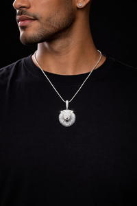 Colgante Hip Hop Cabeza de León Iced Out para Hombre, Moissanita, Oro 10K 14K, Plata, Cadena de Rapper, Joyería de Lujo Streetwear, Accesorio - Product Image 5