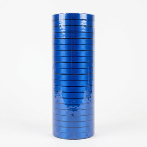 Ruban en satin bleu roi 6 mm simple face, vente en gros, lot de 20 rouleaux x 8 mètres, pour présentation de trophées, cérémonies académiques, étiquettes cadeaux - Product Image 1