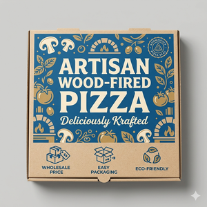 Caja Rígida de Cartón para Pizza, Materiales Reciclados Ecológicos de Primera Calidad, Empaque para Llevar y Entrega para Restaurantes de Servicio Rápido - Product Image 5