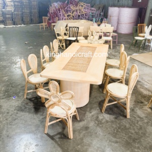 Silla Infantil de Ratán Natural Hecha a Mano, Ecológica y Segura, Diseño Moderno para Decoración de Fiestas en Interiores y Exteriores - Product Image 2
