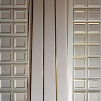 Plafonds et panneaux en PVC avec design artistique, installation de grille de plafond, imperméable et anti-moisissure pour hôtels, hôpitaux, centres commerciaux