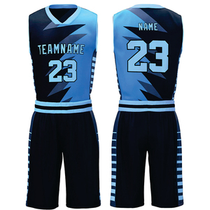 Tenues de basketball personnalisées réversibles et respirantes sans manches pour hommes et femmes, ensembles de maillots imprimés par sublimation pour l'entraînement sportif - Product Image 1