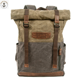 Roll Top <b>Travel</b> Backpack with Padded Straps | Large Capacity Unisex Functional Rucksack Side Pocket for <b>Travel</b> Outdoor Use - Product Image 1